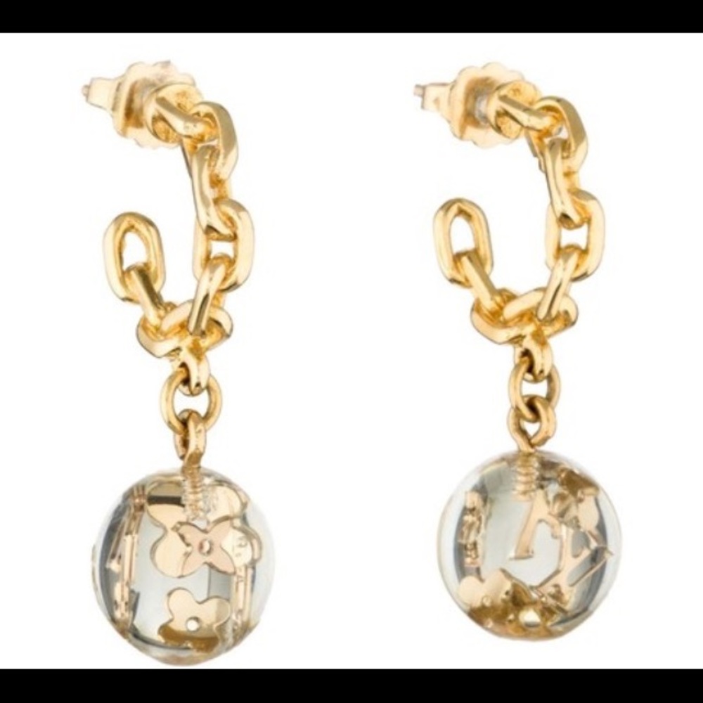 COPY - Gold tone Louis Vuitton Bubbles Inclusion …